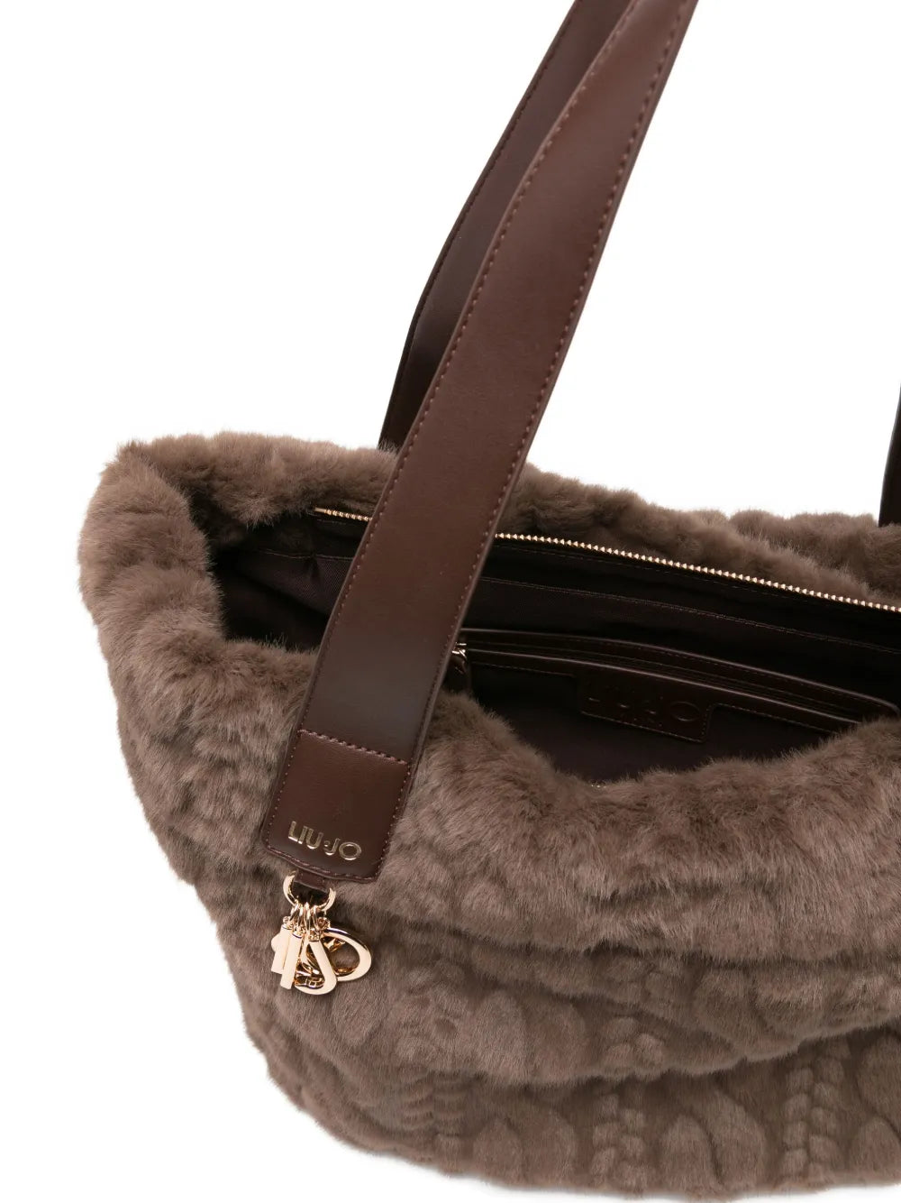 LIU JOcable-knit tote bag