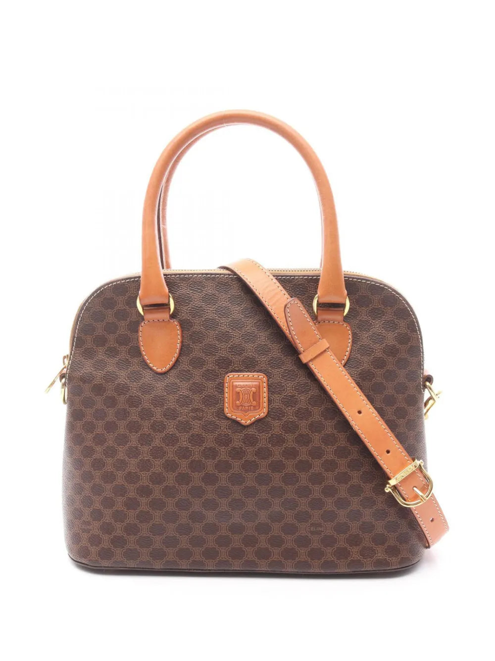 Pre-OwnedCeline Pre-Owned2010-2025 Macadam Coated Canvas Dome satchel