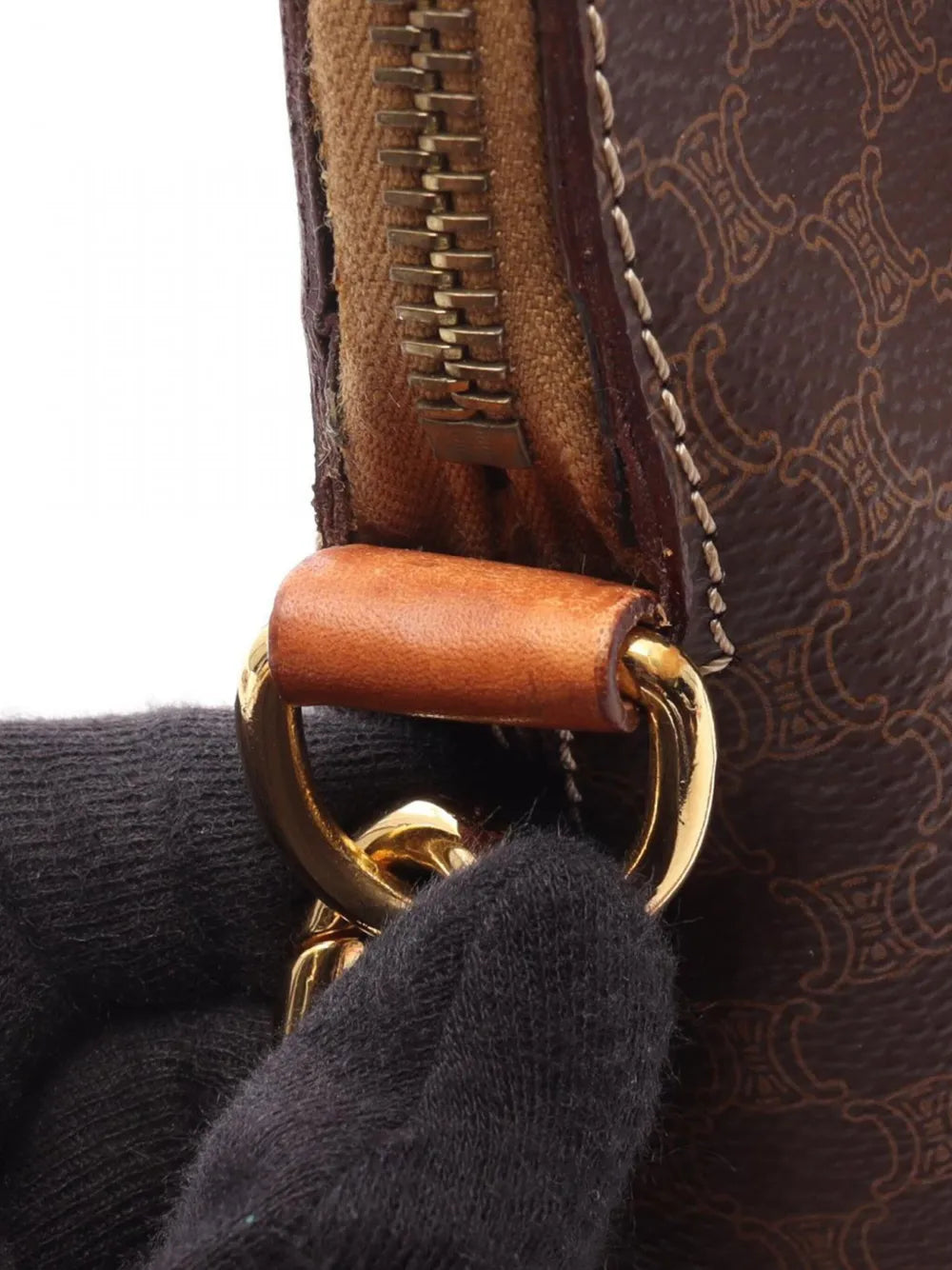 Pre-OwnedCeline Pre-Owned2010-2025 Macadam Coated Canvas Dome satchel