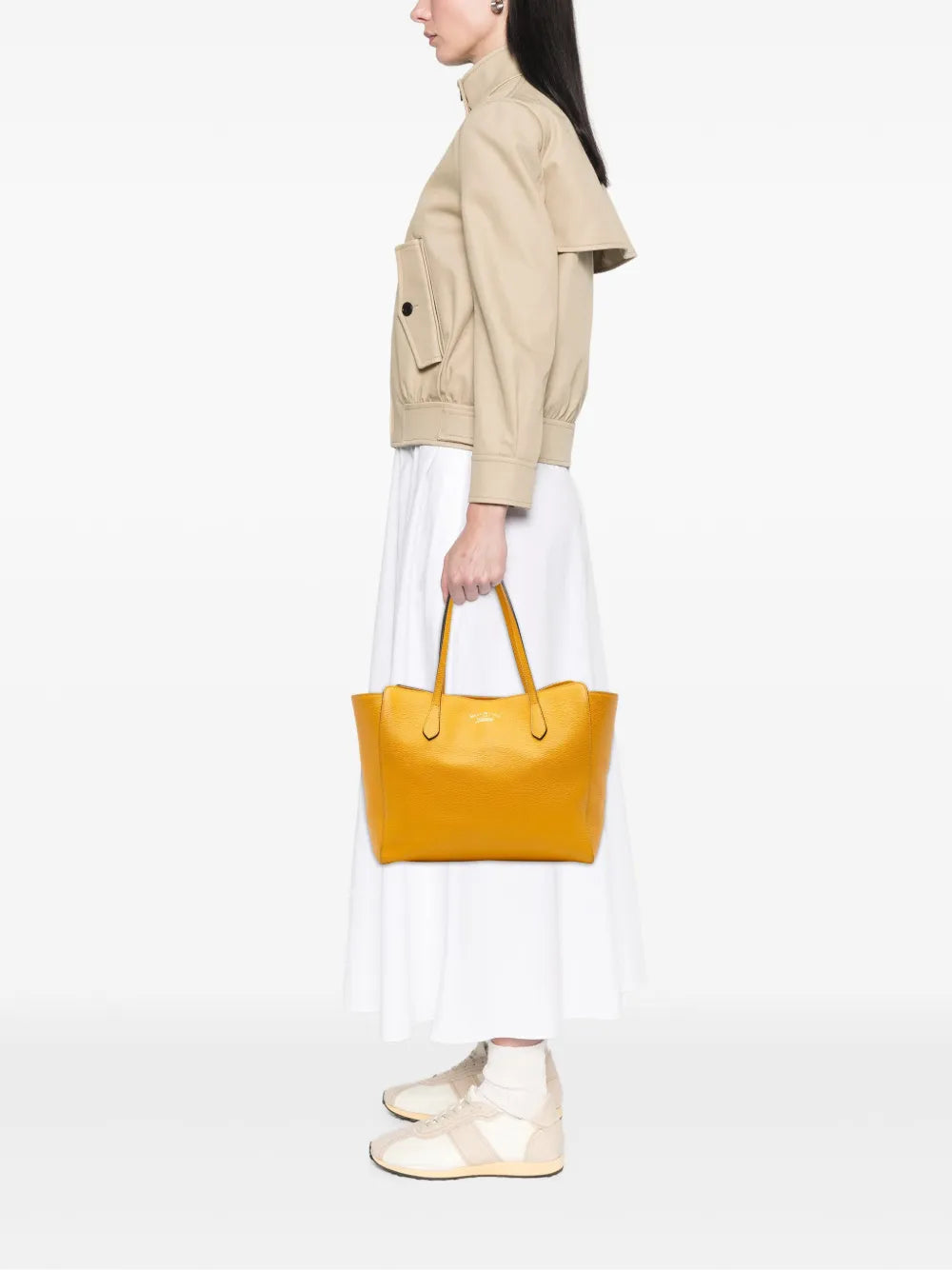 Pre-OwnedGucci Pre-Owned2016-2025 Medium Leather Swing tote bag
