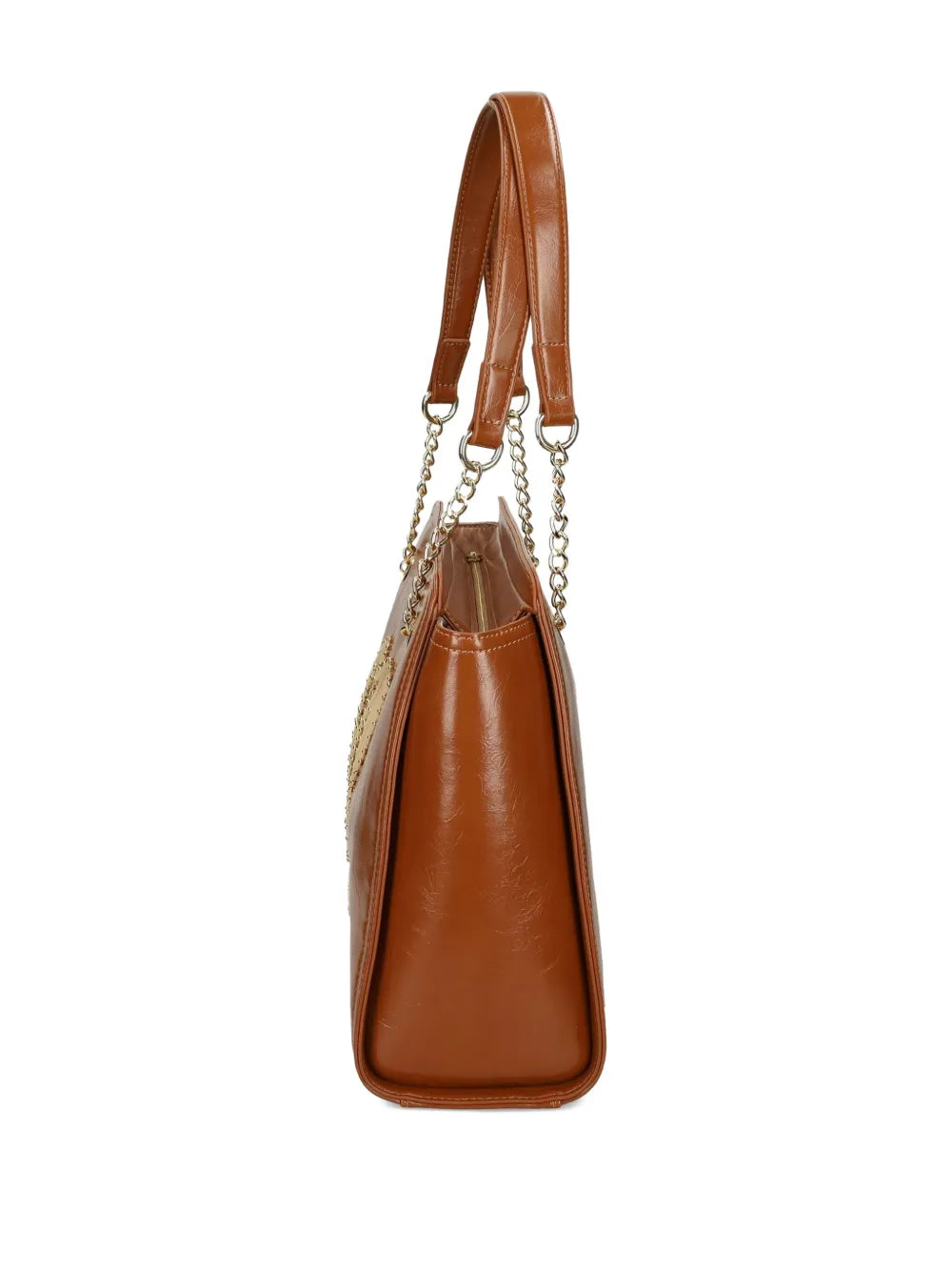 Love Moschinologo-plaque studded shoulder bag