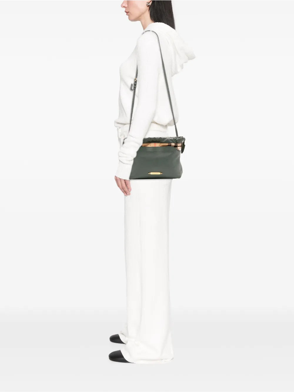 Pre-OwnedBurberry Pre-Owned2000-2017 House Check Canvas and Calfskin Little Crush crossbody bag
