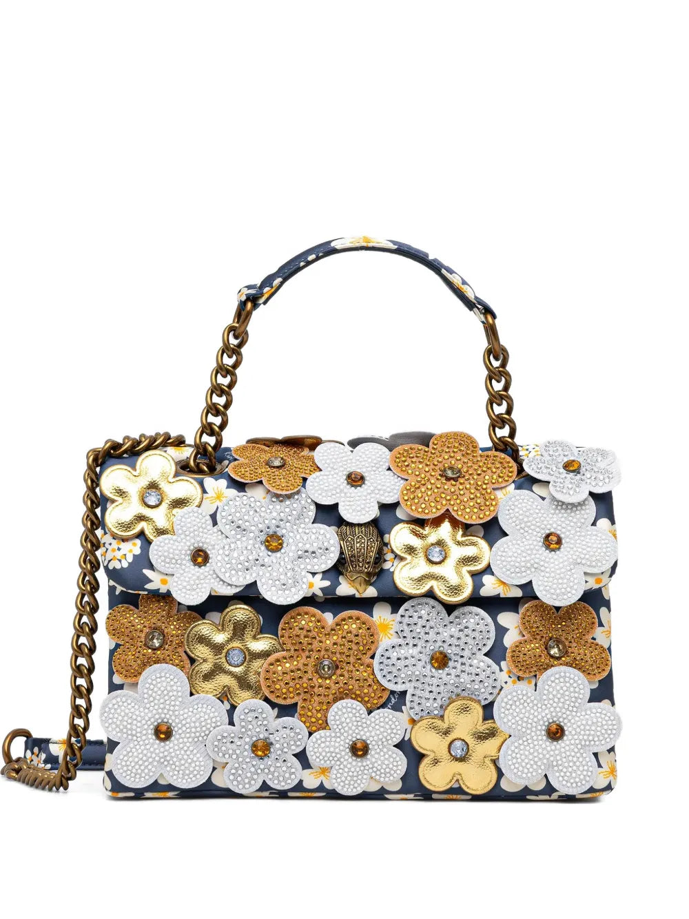 Kurt Geiger Londonmedium Daisy floral-appliqucross body bag