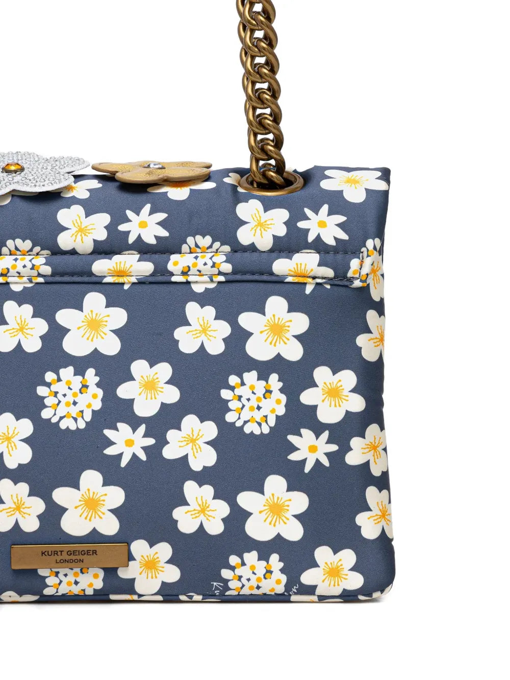 Kurt Geiger Londonmedium Daisy floral-appliqucross body bag