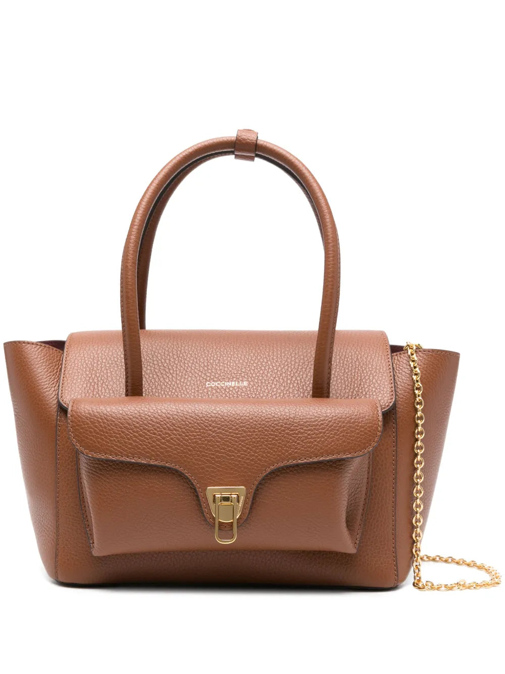 Coccinelleflap-pocket chain shoulder bag