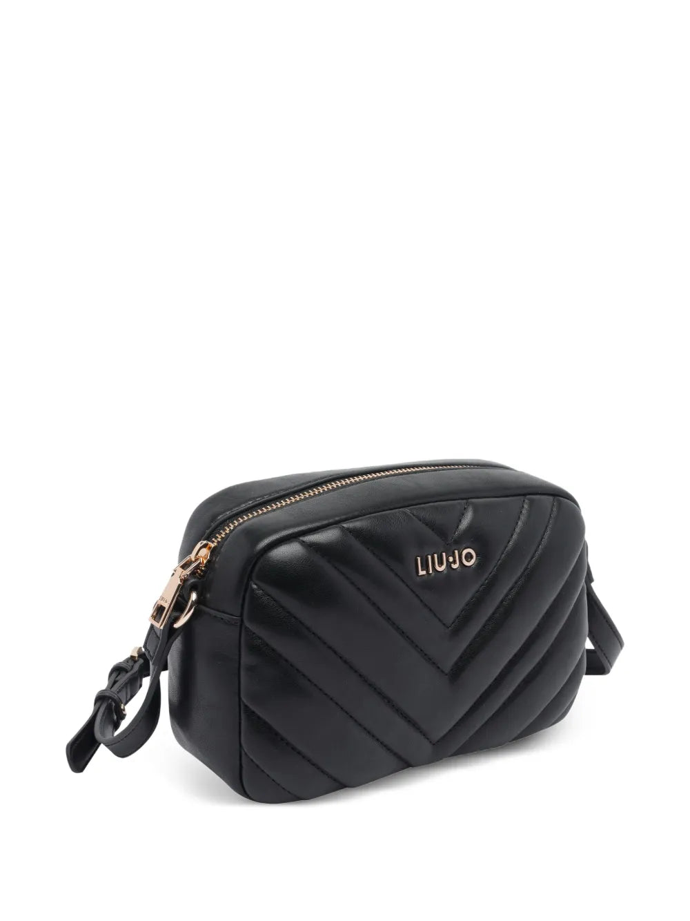 LIU JOquilted logo-plaque shoulder bag
