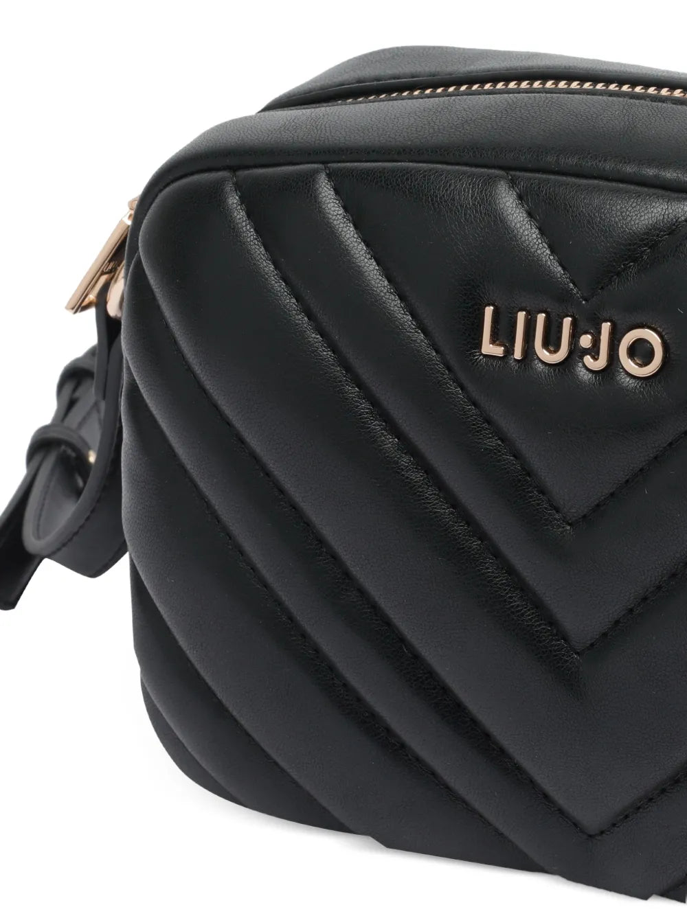 LIU JOquilted logo-plaque shoulder bag