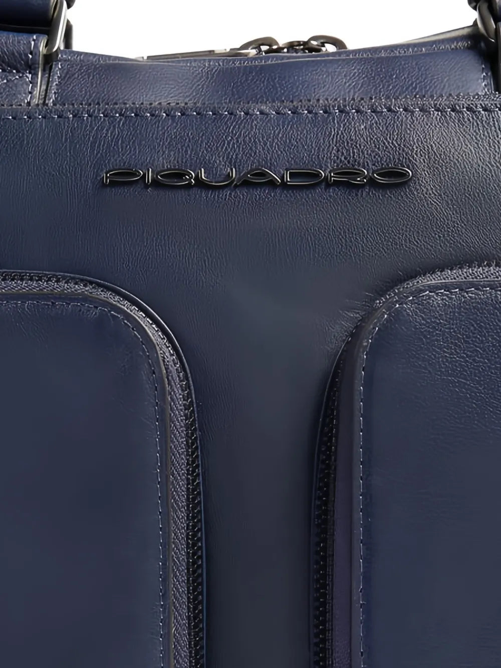PIQUADROzip leather laptop bag