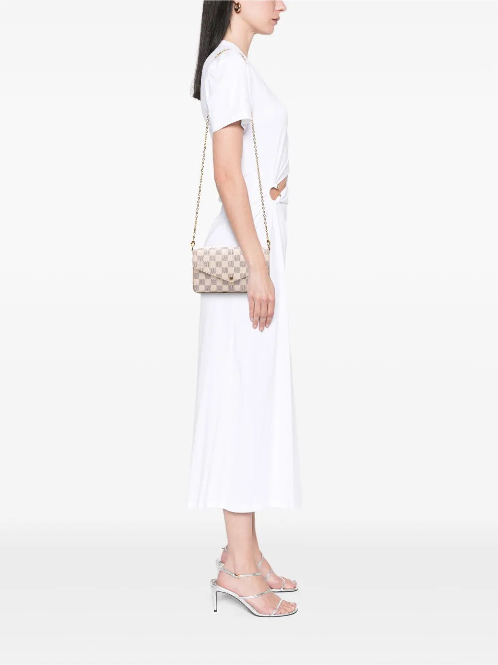 Pre-OwnedLouis Vuitton Pre-Owned2016 Damier Azur Pochette Felicie crossbody bag