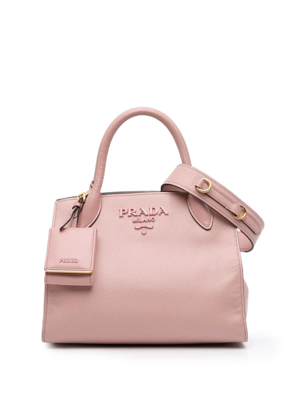 Pre-OwnedPrada Pre-Owned2010-2025 Small Saffiano Cuir Monochrome Top Handle Tote satchel