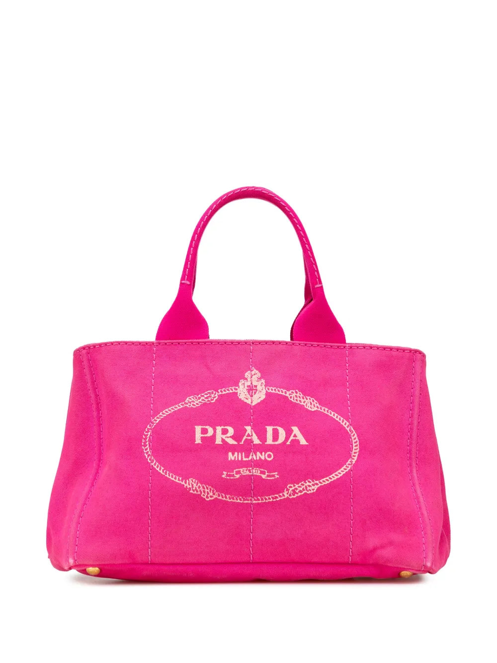 Pre-OwnedPrada Pre-Owned2013-2025 Canvas Canapa Logo satchel