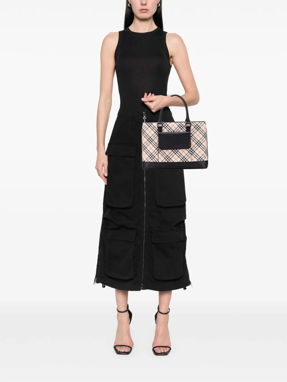 Pre-OwnedBurberry Pre-Owned2000-2017 Nova Check Canvas tote bag
