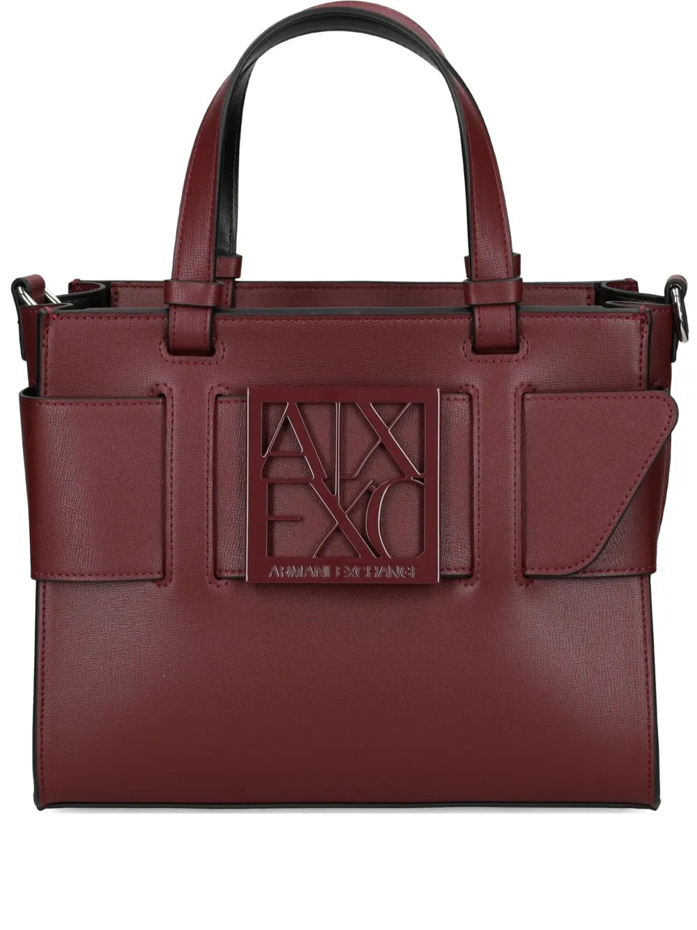 Armani Exchangemedium logo-plaque tote bag