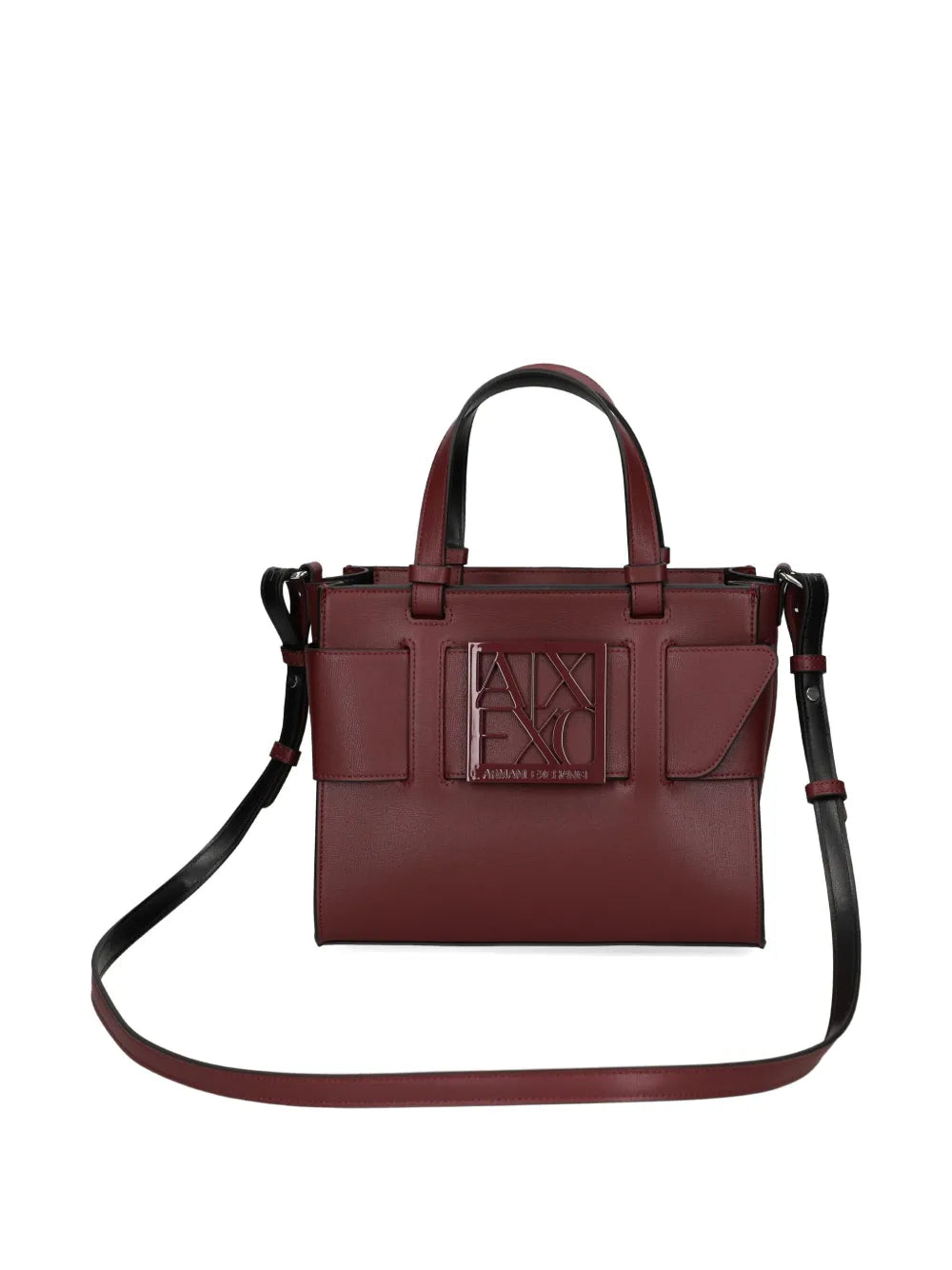 Armani Exchangemedium logo-plaque tote bag