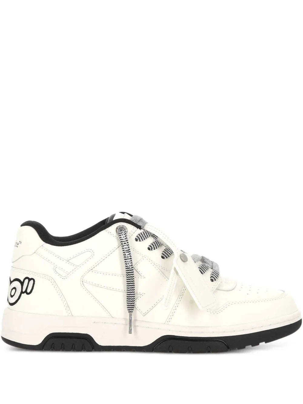 Off-White Logo-Detail Leather Sneakers