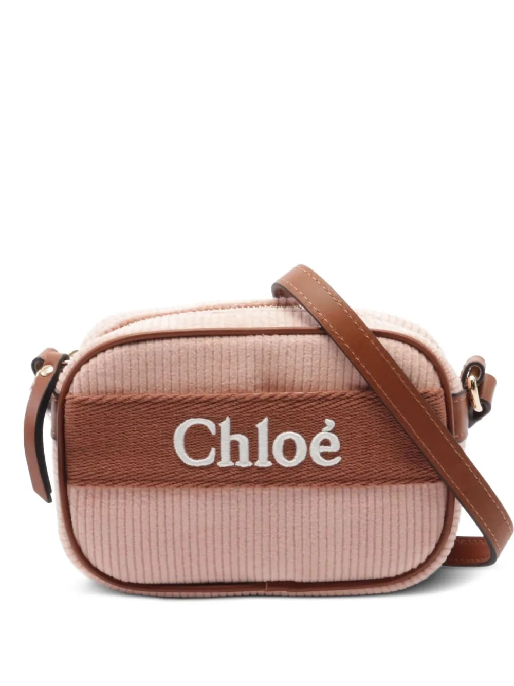 Pre-OwnedChloPre-Owned2020s corduroy shoulder bag