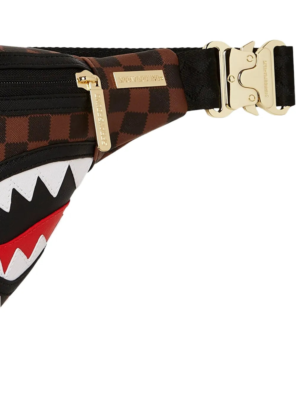 Spraygroundcheck-pattern belt bag