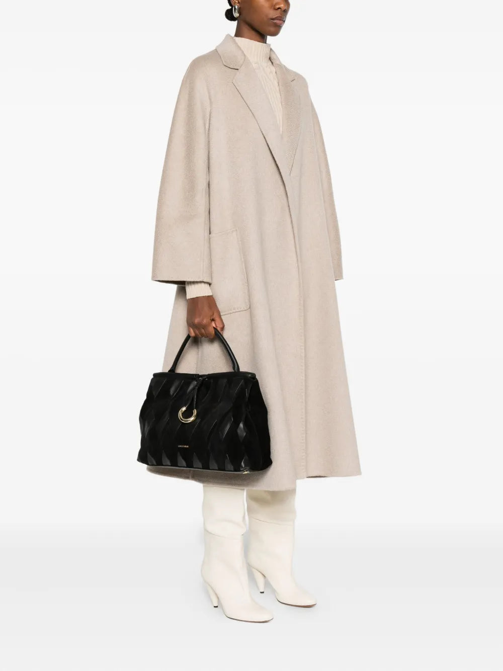Coccinellequilted leather tote bag