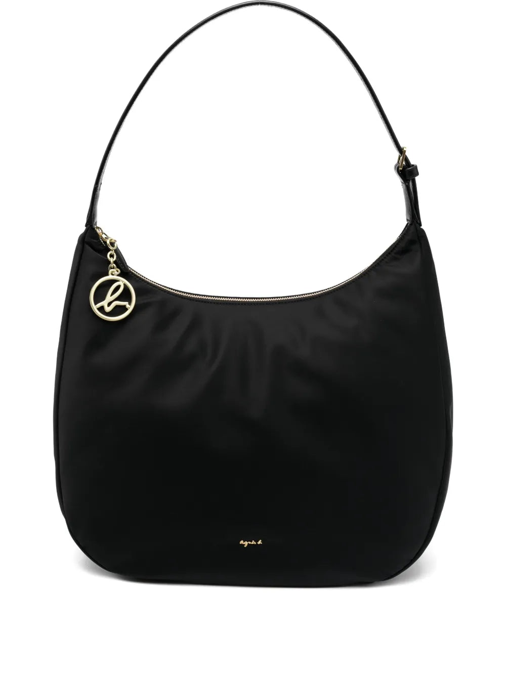 agn b. large logo-plaque shoulder bag