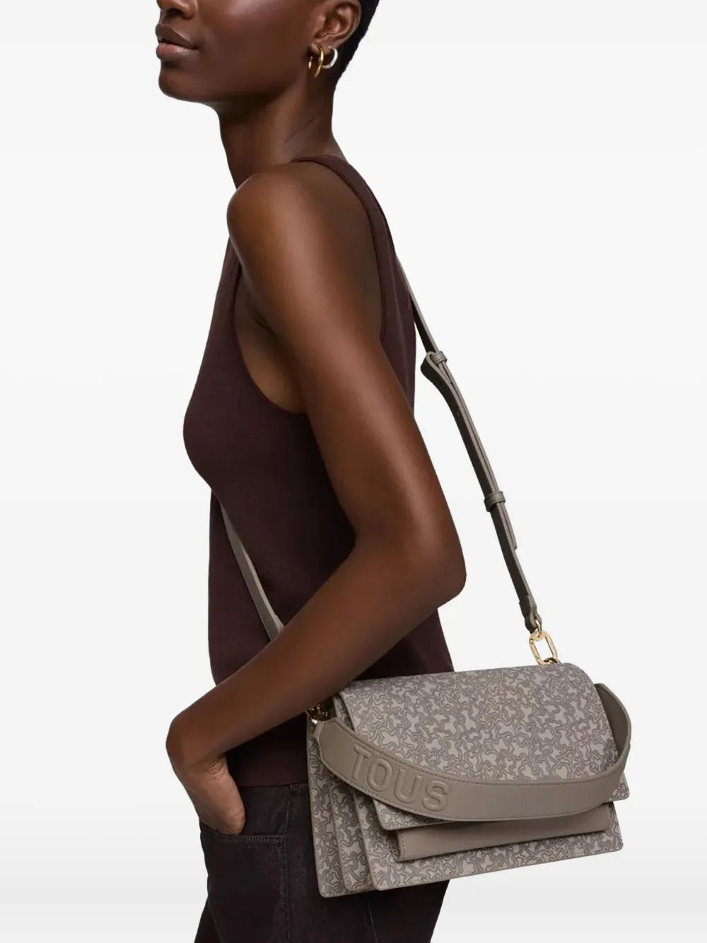 TOUSlogo-pattern crossbody bag