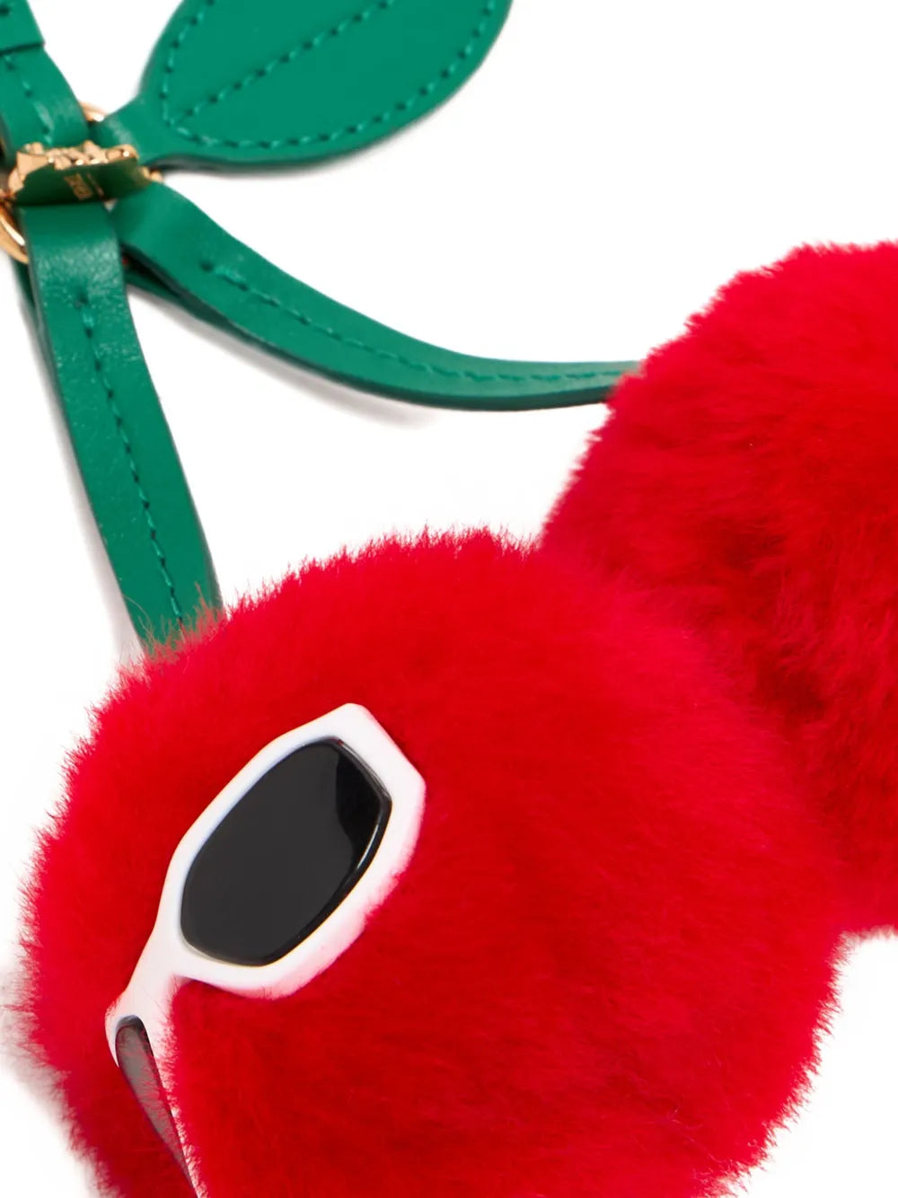 Versacecherry-motif bag charm