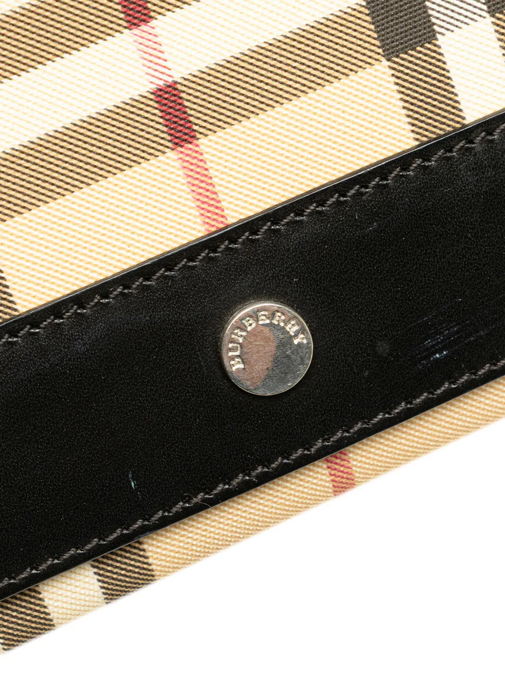 Pre-OwnedBurberry Pre-Owned2003 House Check Canvas Flap crossbody bag