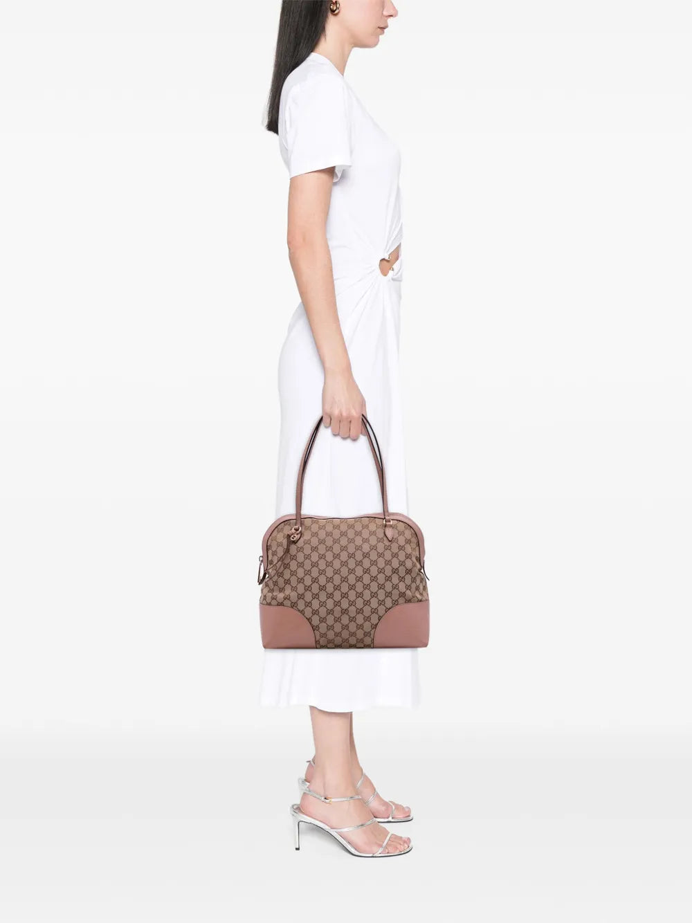 Pre-OwnedGucci Pre-Owned2016-2025 Medium GG Canvas Bree Dome tote bag