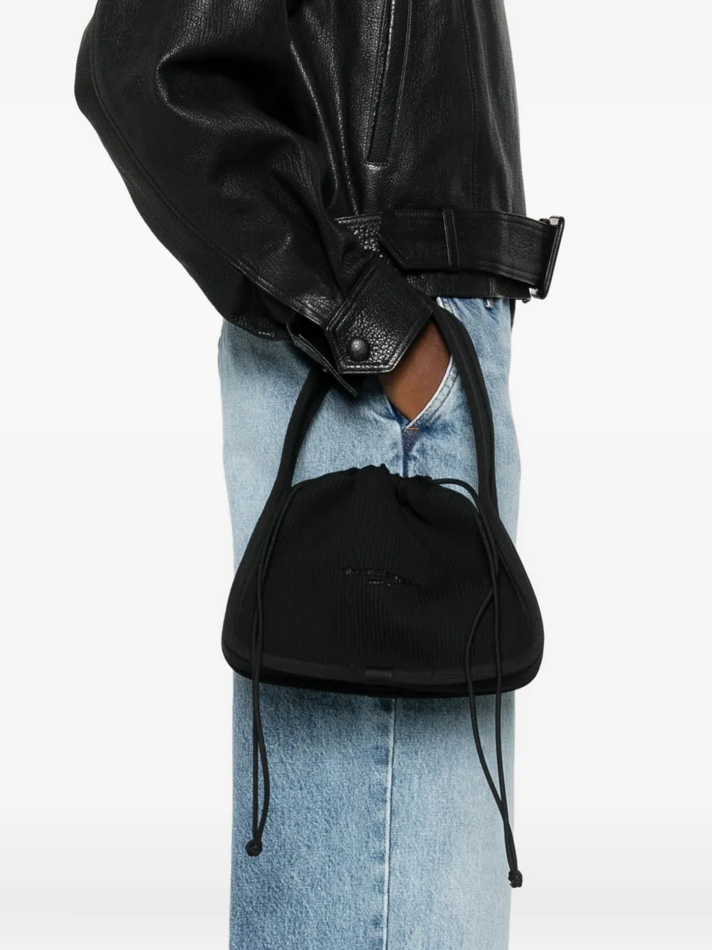 Alexander Wangsmall Ryan ribbed tote bag