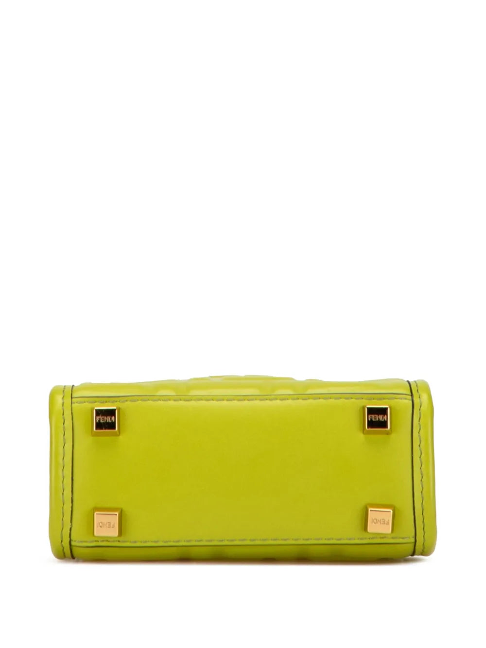 Pre-OwnedFendi Pre-Owned2010-2025 Mini Zucca Embossed Leather Sunshine Shopper Tote satchel
