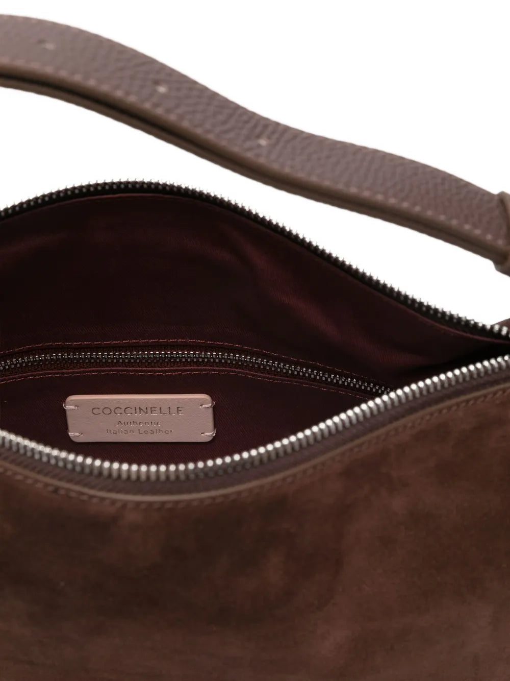 Coccinellesuede panelled tote bag