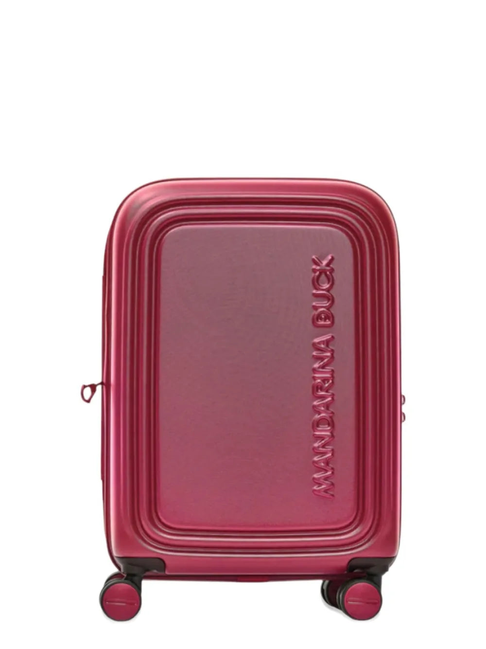 Mandarina DuckLogoduck ribbed trolley suitcase