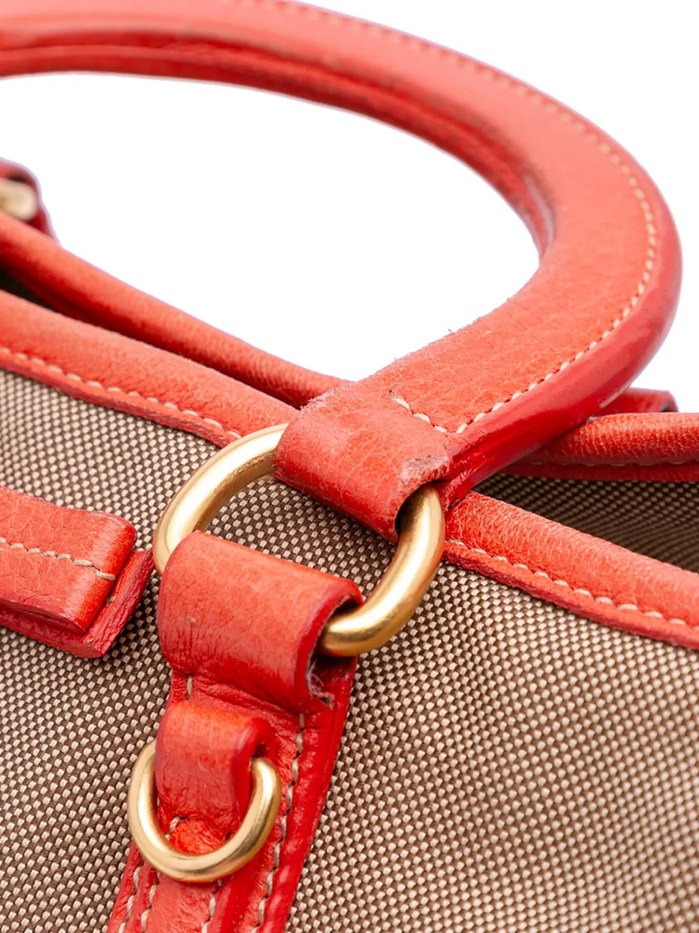 Pre-OwnedPrada Pre-Owned2013-2025 Canvas Canapa Logo Bow satchel