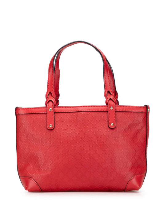 Pre-OwnedGucci Pre-Owned2016-2025 Small Diamante Leather Craft tote bag