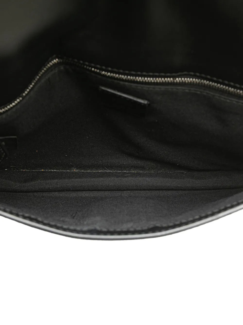 Pre-OwnedFendi Pre-Owned2010-2025 Calfskin and Canvas FF 1974 Flat Baguette crossbody bag