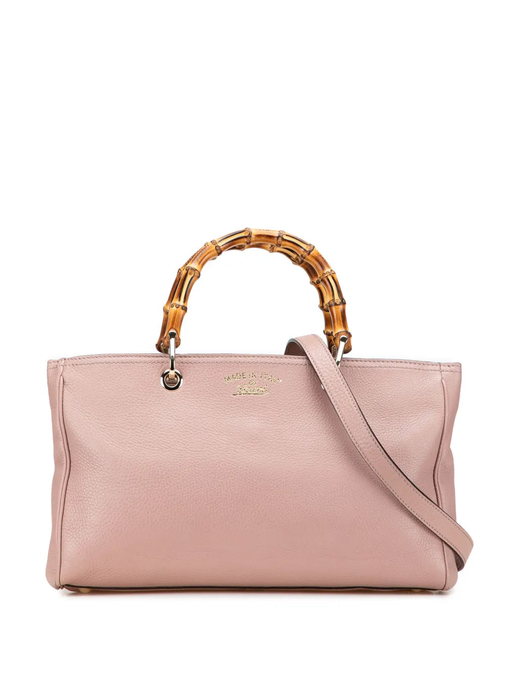 Pre-OwnedGucci Pre-Owned2016-2025 Medium Calfskin Bamboo Shopper satchel