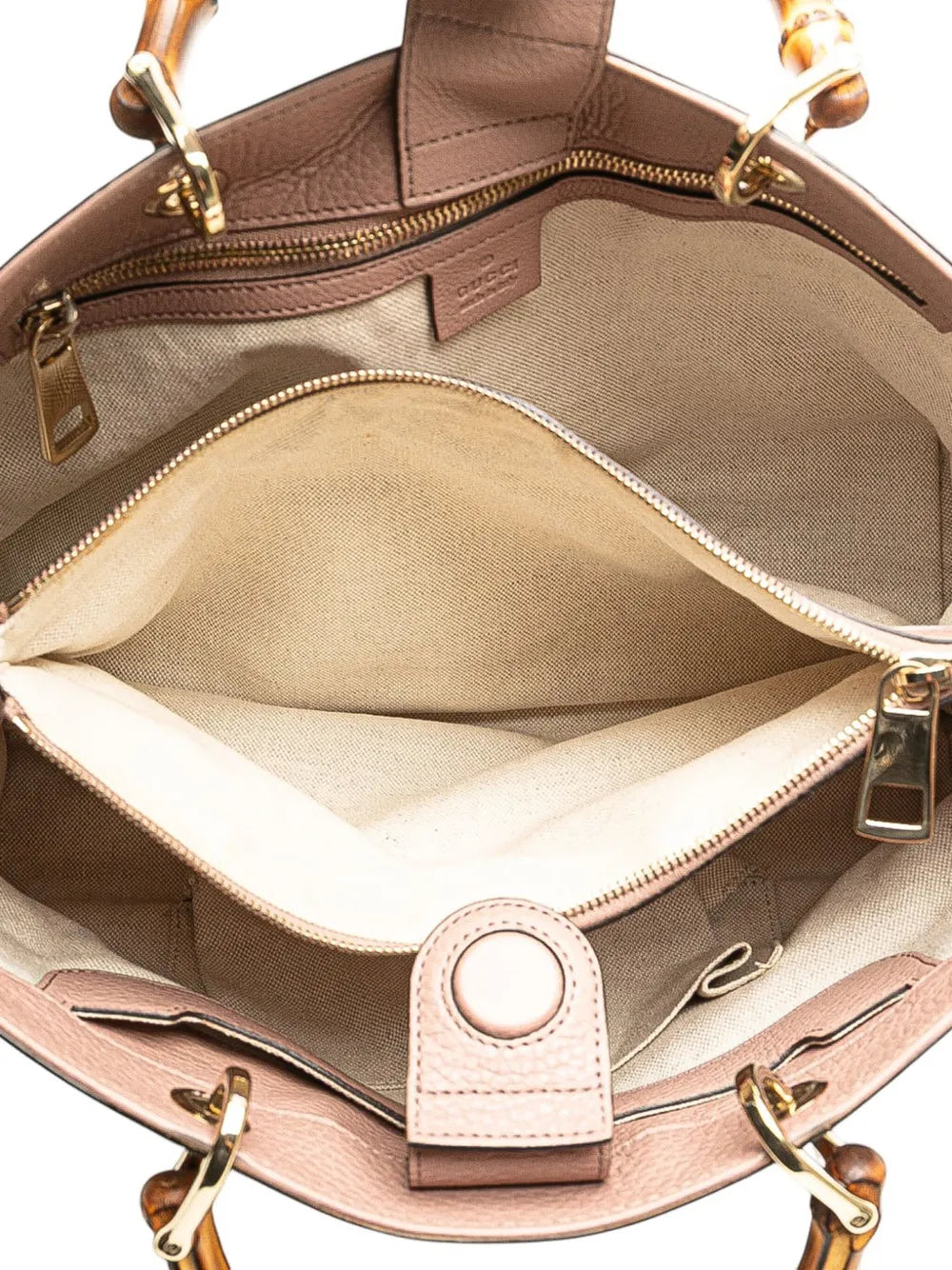 Pre-OwnedGucci Pre-Owned2016-2025 Medium Calfskin Bamboo Shopper satchel