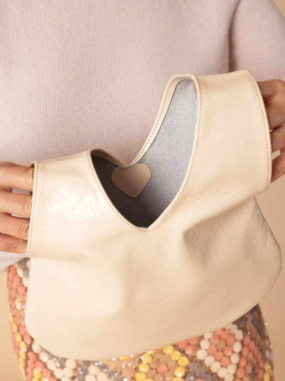 MARY SMALLWOODNexus heart-embellishment leather tote bag