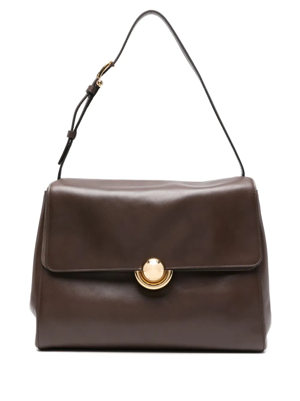 Furlacircular-detail leather backpack