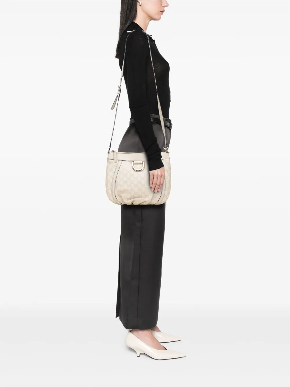 Pre-OwnedGucci Pre-Owned2000-2015 Guccissima Abbey D Ring crossbody bag