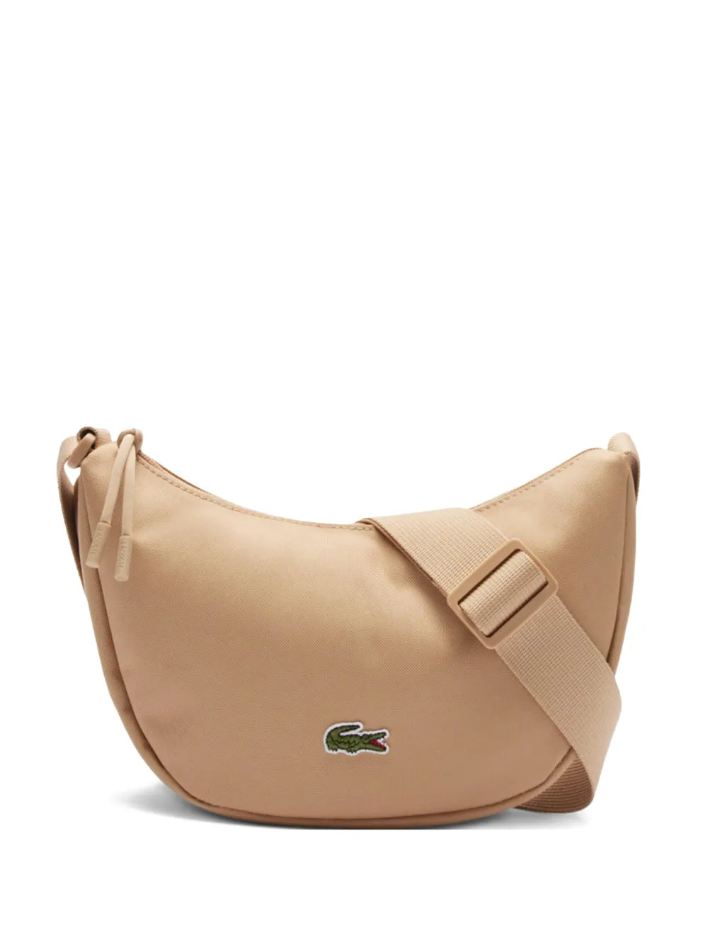 Lacostecrescent-shaped logo-detail cross body bag