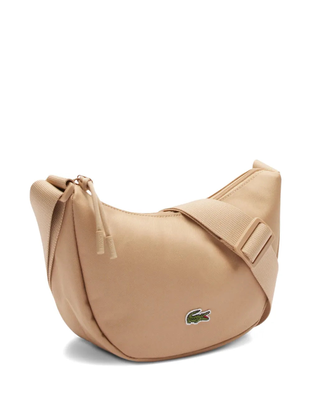 Lacostecrescent-shaped logo-detail cross body bag