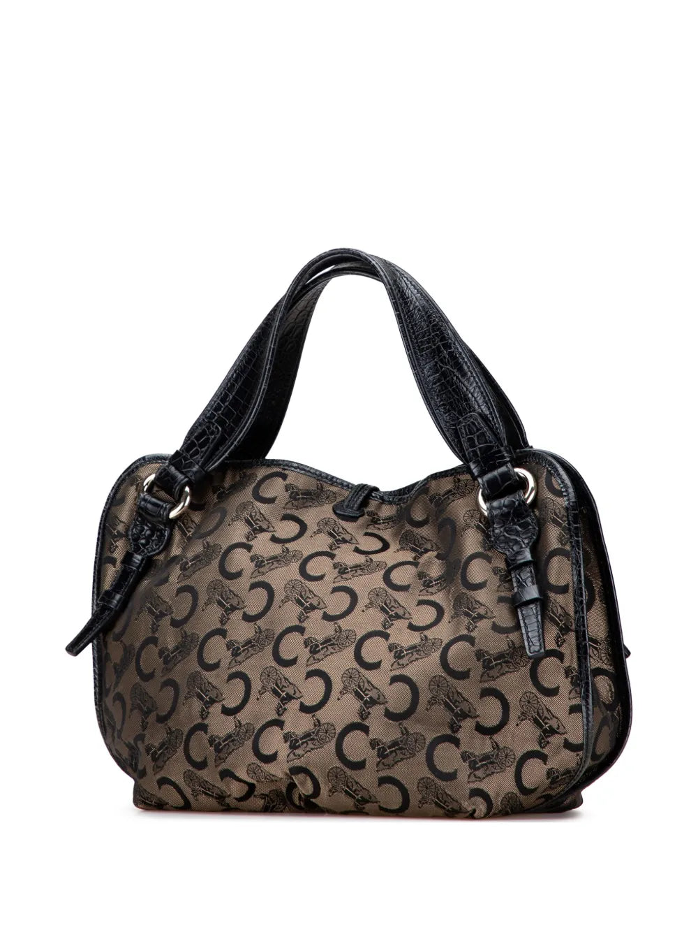 Pre-OwnedCeline Pre-Owned2007 C Carriage Canvas Bittersweet hobo bag