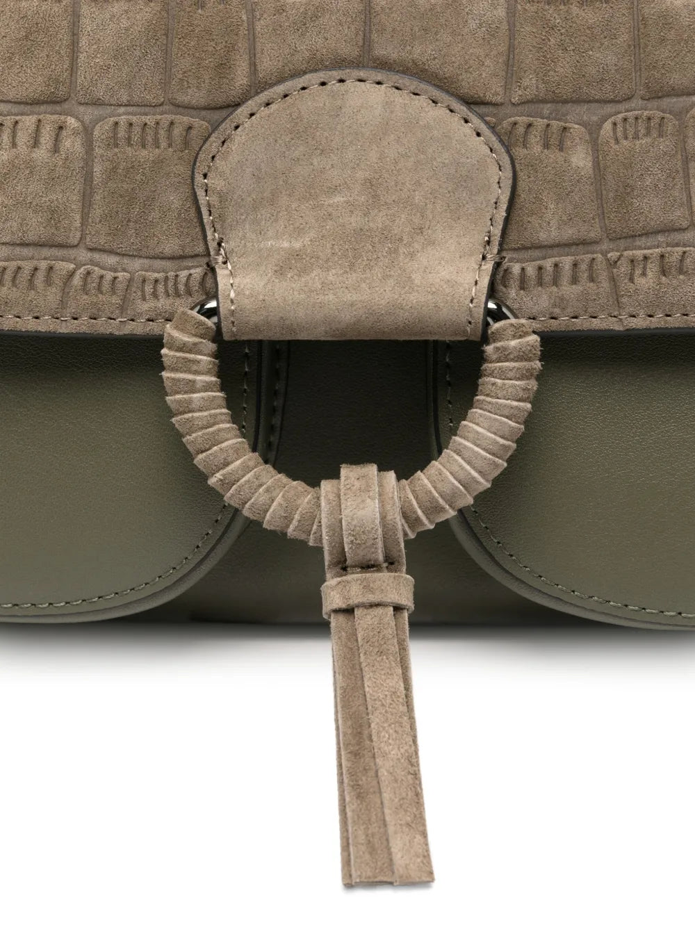 cromiaErmione crocodile-effect shoulder bag