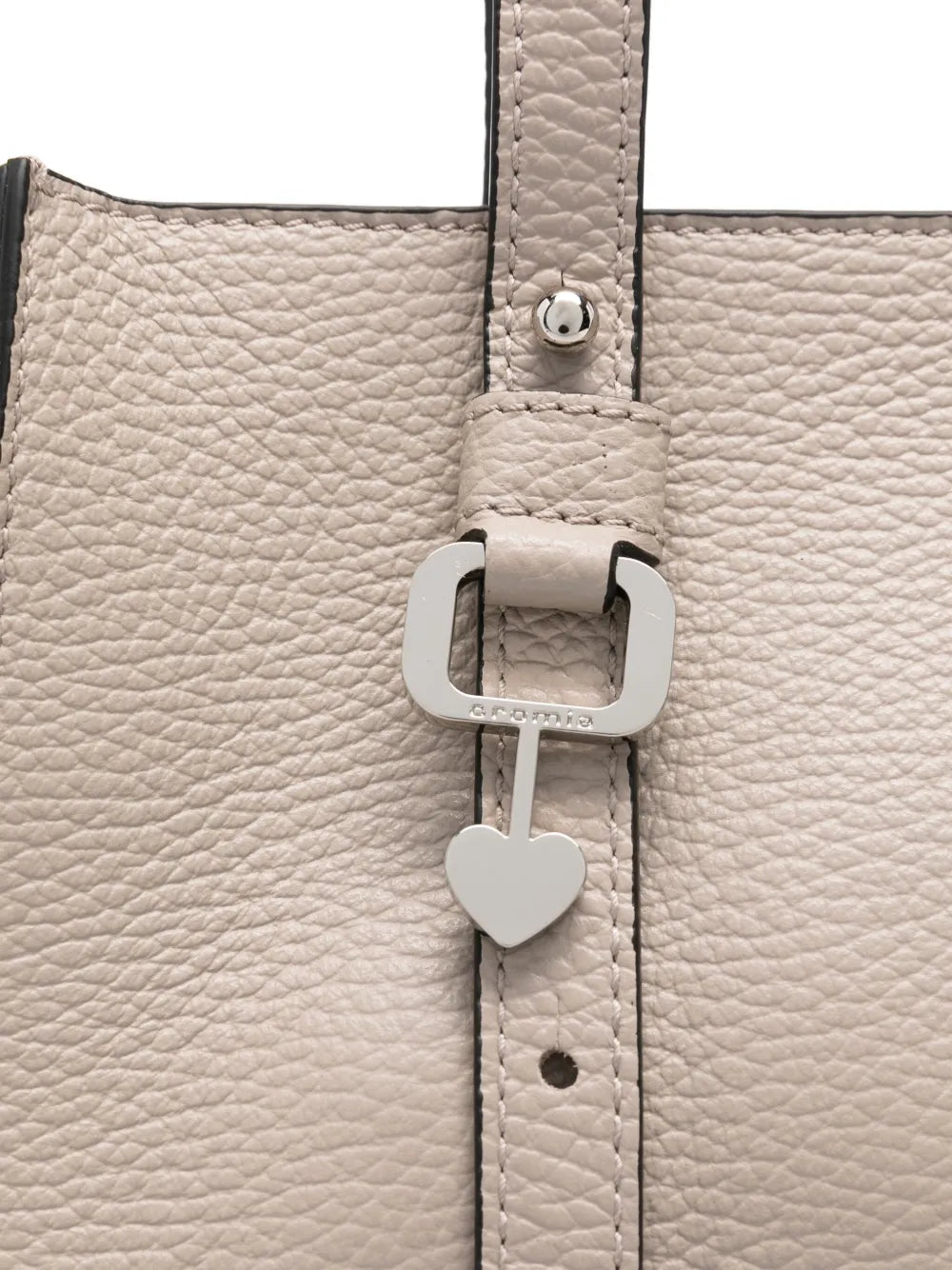 cromiaheart-charm leather tote bag