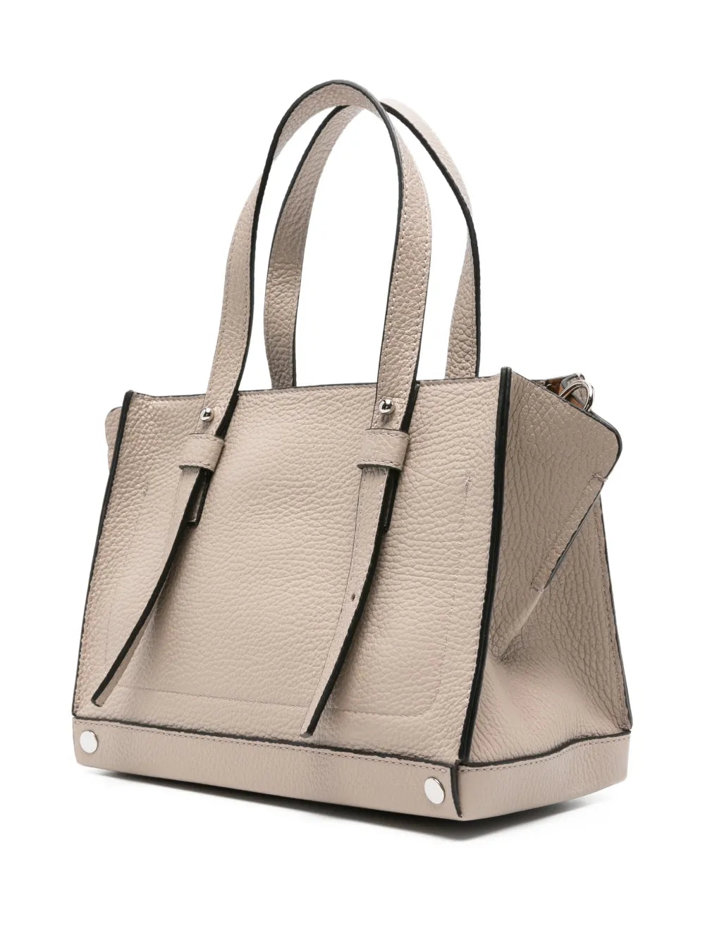 cromiaheart-charm leather tote bag