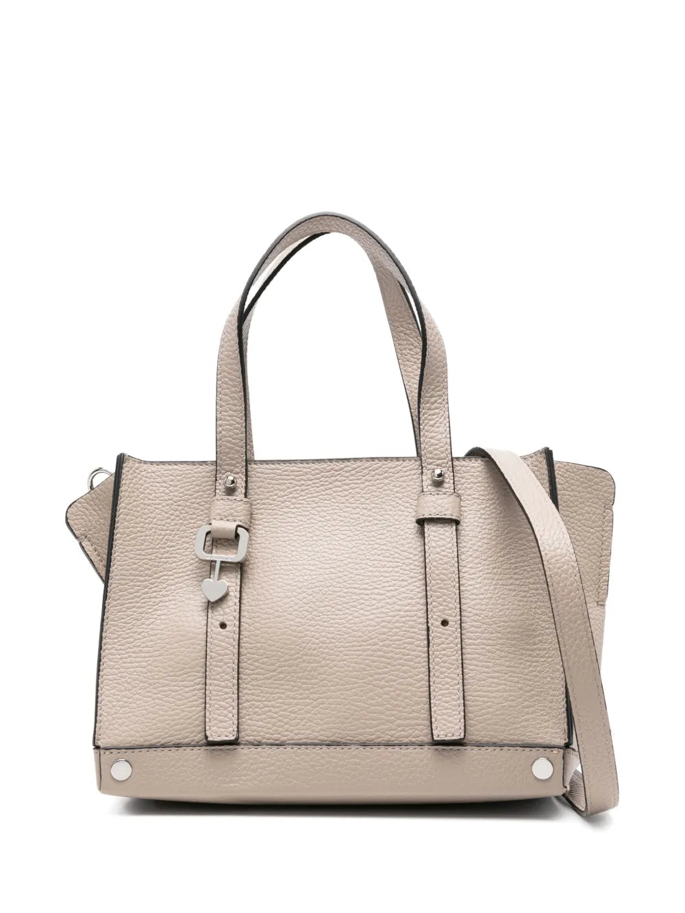 cromiaheart-charm leather tote bag