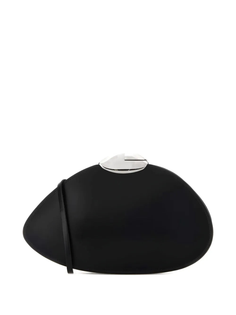 Benedetta Bruzzichescurved-flap leather clutch