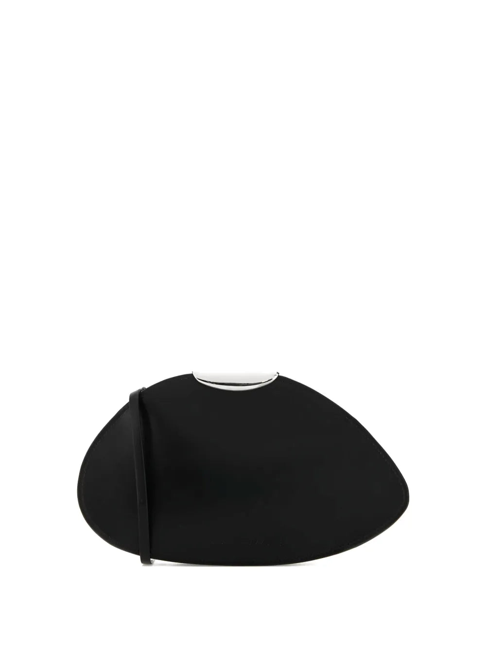 Benedetta Bruzzichescurved-flap leather clutch