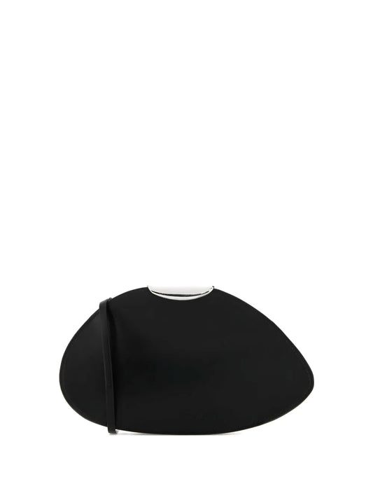 Benedetta Bruzzichescurved-flap leather clutch
