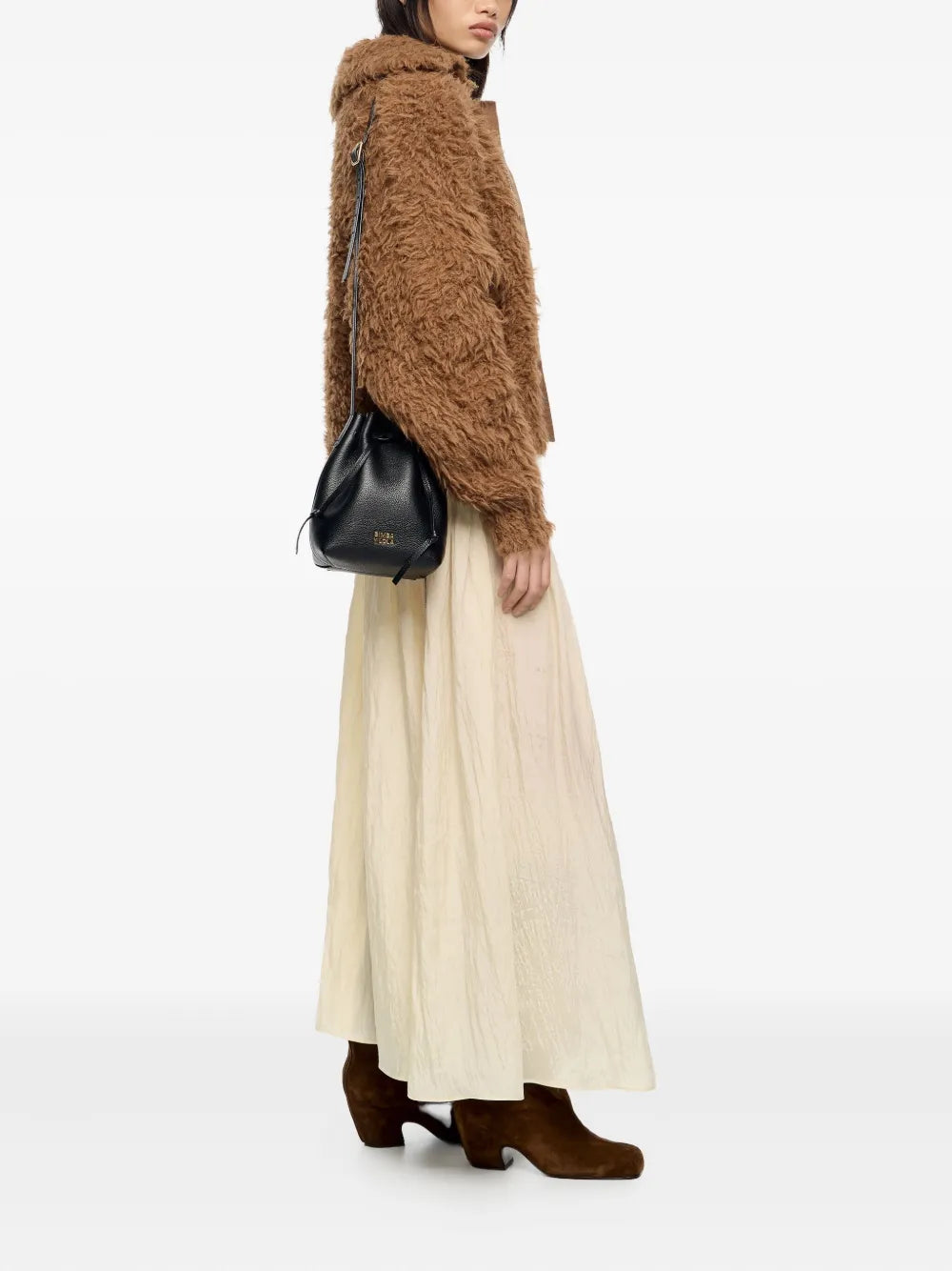 Bimba y Loladrawstring leather bucket bag